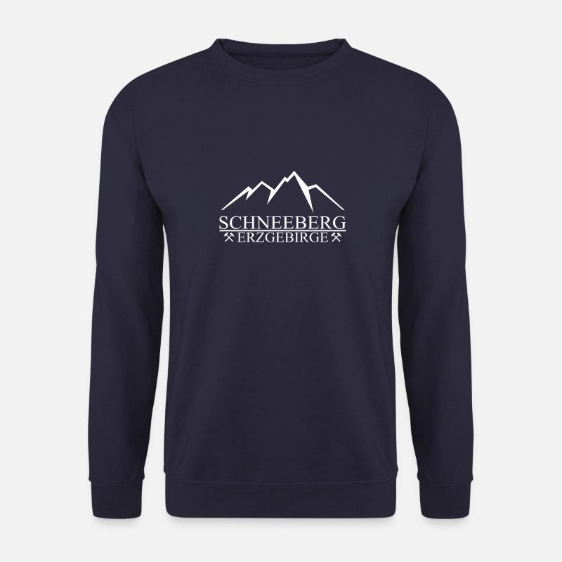 Schneeberg Erzgebirge Berge - Unisex Pullover - Navy