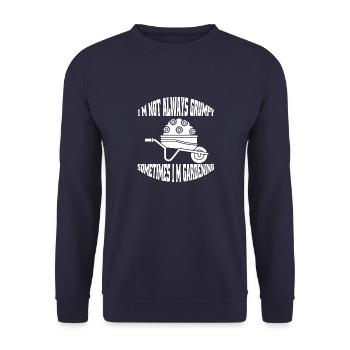 Gärtner Hobbygärtner Geschenk Garten Obstgarten - Unisex Pullover - Navy - Vorne - Alina (178cm) & Michal (187cm)