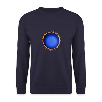 Sun Summer Watercolor Nature Beach Sky 02 - Unisex Sweatshirt - navy - Front - Alina (178cm) & Michal (187cm)