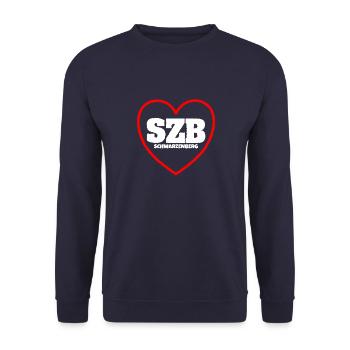Schwarzenberg Erzgebirge Sachsen - Unisex Pullover - Navy - Vorne - Alina (178cm) & Michal (187cm)