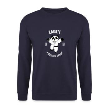 Karate Japanische Kampfkünste Kämpfen MMA - Unisex Pullover - Navy - Vorne - Alina (178cm) & Michal (187cm)