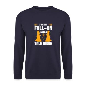 Ich bin voll im Märchenmodus - Unisex Pullover - Navy - Vorne - Alina (178cm) & Michal (187cm)