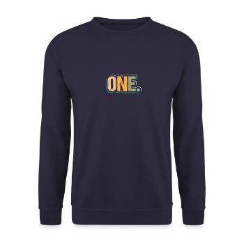 1st Birthday Kids Toodler One - Unisex Sweatshirt - navy - Front - Alina (178cm) & Michal (187cm)