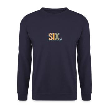 6th Birthday Kids Toodler Six Birthday - Unisex Sweatshirt - navy - Front - Alina (178cm) & Michal (187cm)