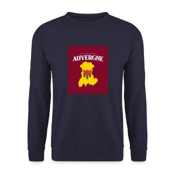 Fier de mes Racines Auvergne Rouge - Sweat-shirt Unisexe - marine - Devant - Alina (178cm) & Michal (187cm)