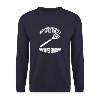 Gardener Orchard Garden Gift Hobby Gardener - Unisex Sweatshirt - navy - Front - Alina (178cm) & Michal (187cm)