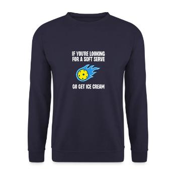 Si vous êtes à la recherche d’une portion molle, allez chercher Ice Crea - Sweat-shirt Unisexe - marine - Devant - Alina (178cm) & Michal (187cm)
