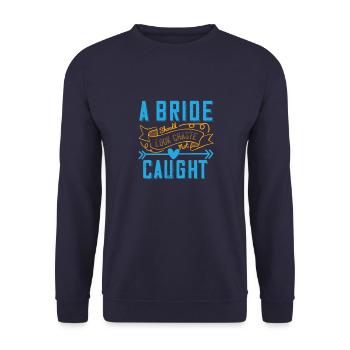 A bride should look chaste—not caught 01 - Unisex Sweatshirt - navy - Front - Alina (178cm) & Michal (187cm)