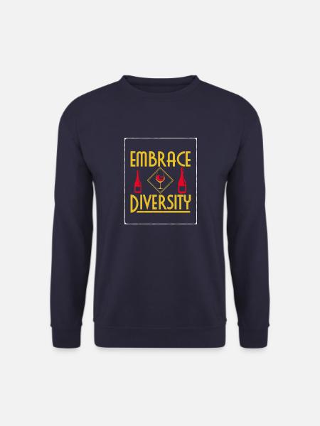 Embrace Diversity T-Shirt - Unisex Sweatshirt - navy