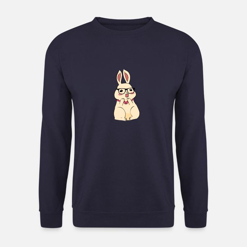 mignon, lapin pâques, mouche - Sweat-shirt Unisexe - marine