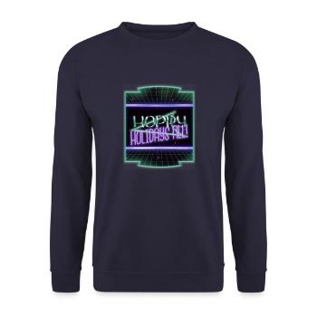 Couples Animal Joke Bedroom Computer Bodybuilding - Unisex Sweatshirt - navy - Front - Alina (178cm) & Michal (187cm)