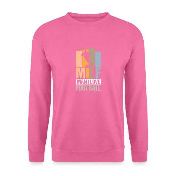 Football Soccer Man I Love Retro - Unisex Pullover - Pink - Vorne