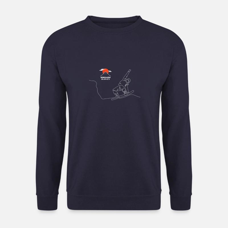 Snowboard, Snowboarder, Hokkaido Snowboard, - Unisex Sweatshirt - navy