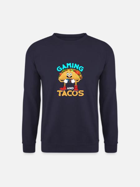 Gaming and Tacos Sleep Game Repeater Contro - Unisex Sweatshirt - navy