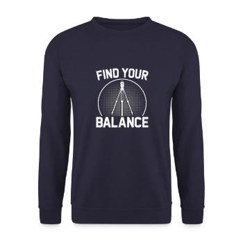 Arpenteur-géomètre Génie Civil - Sweat-shirt Unisexe - marine - Devant - Alina (178cm) & Michal (187cm)