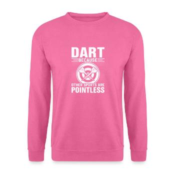 Wettkampfsport Dartscheibe Dart-Dreier-Werfer - Unisex Pullover - Pink - Vorne