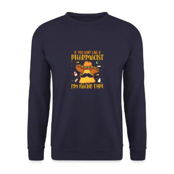 Pharmazietechniker Registrierter Pharmazeut Liebha - Unisex Pullover - Navy - Vorne - Alina (178cm) & Michal (187cm)