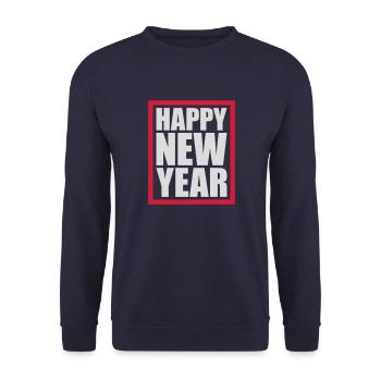 Citation Bonne année - Sweat-shirt Unisexe - marine - Devant - Alina (178cm) & Michal (187cm)