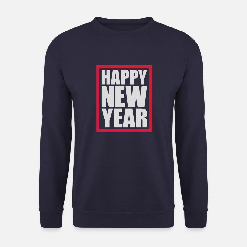 happy new year Zitat - Unisex Pullover - Navy