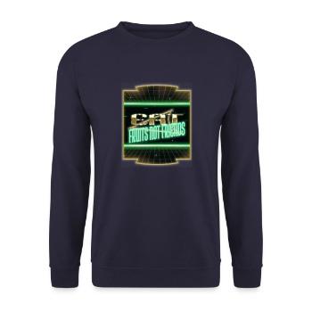 blague amusante idée cadeau végétal anniversaire à base de plantes - Sweat-shirt Unisexe - marine - Devant - Alina (178cm) & Michal (187cm)