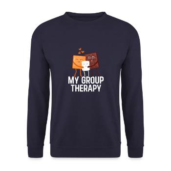 Family Holiday T-Shirts for Kids Cousin Squad - Unisex Sweatshirt - navy - Front - Alina (178cm) & Michal (187cm)