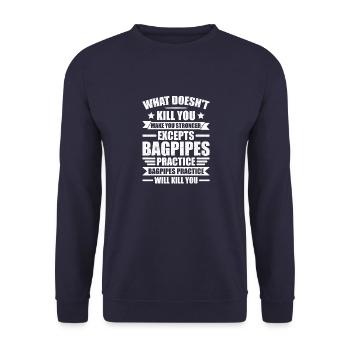 Milliardaire en devenir Business Lifestyle Geschen - Sweat-shirt Unisexe - marine - Devant - Alina (178cm) & Michal (187cm)