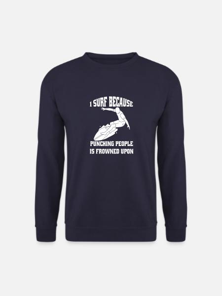 Surf Surf Instructor Surfing Surfing Surfboard - Unisex Sweatshirt - navy