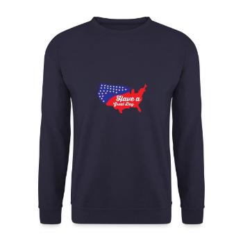 Avoir un excellent 4ème - Sweat-shirt Unisexe - marine - Devant - Alina (178cm) & Michal (187cm)