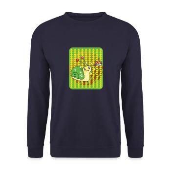 Escargot aux sushis - Sweat-shirt Unisexe - marine - Devant - Alina (178cm) & Michal (187cm)