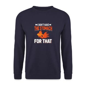Aquarium Collection Fish Husbandry Aquarium Goldfish - Unisex Sweatshirt - navy - Front - Alina (178cm) & Michal (187cm)