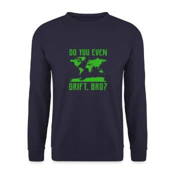 World Explorers Travelers Enthusiasts Business - Unisex Sweatshirt - navy - Front - Alina (178cm) & Michal (187cm)