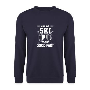 Ski Winter Bekleidung Lifestyle Skifahrer Gears Sp - Unisex Pullover - Navy - Vorne - Alina (178cm) & Michal (187cm)
