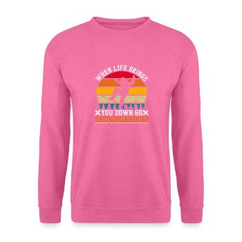 Snowboarding Wintersport Snowboarder-Bekleidung - Unisex Pullover - Pink - Vorne