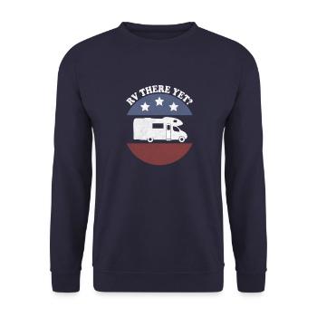 Camping Explorer Camping-car Camper Firewo - Sweat-shirt Unisexe - marine - Devant - Alina (178cm) & Michal (187cm)
