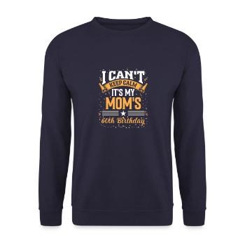 It cost me 60 years birthday humor alto - Unisex Sweatshirt - navy - Front - Alina (178cm) & Michal (187cm)