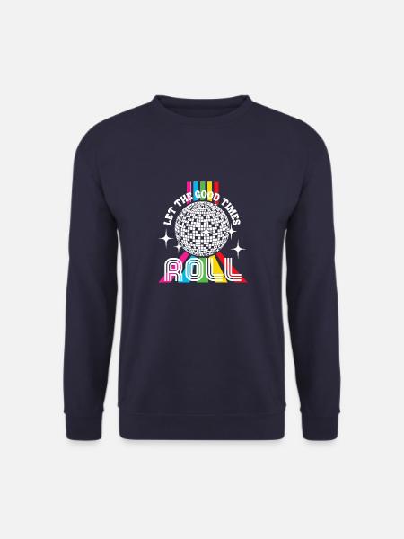 Disco Balls Club Funny Vintage Party Retro Groov - Unisex Sweatshirt - navy