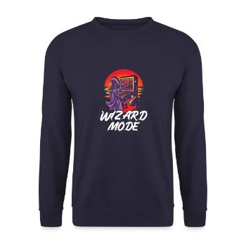 Arcade-Maschinen Spiel Lifes Retro Flipper Flipper - Unisex Pullover - Navy - Vorne - Alina (178cm) & Michal (187cm)