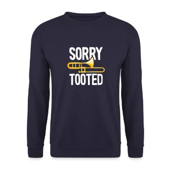 Sorry Tooted Trumpet Music Band - Unisex Sweatshirt - navy - Front - Alina (178cm) & Michal (187cm)
