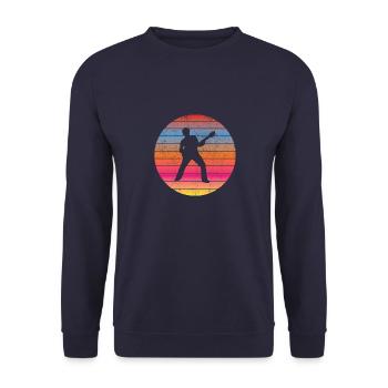 Guitarist Musician Guitarist Music Band Guitar - Unisex Sweatshirt - navy - Front - Alina (178cm) & Michal (187cm)