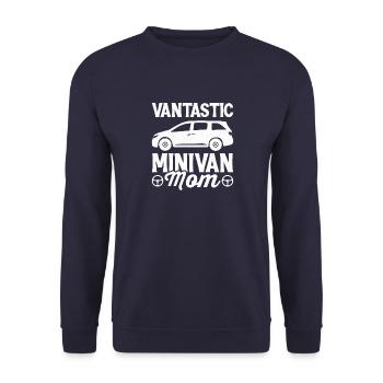 Super Mom fährt Minivan Lebensstil Minivan Mütter - Unisex Pullover - Navy - Vorne - Alina (178cm) & Michal (187cm)