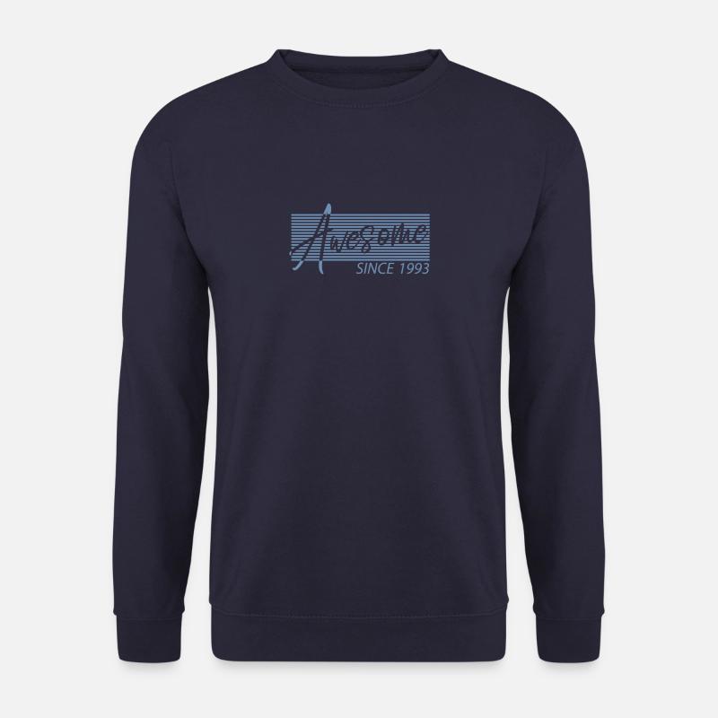 Awesome Since 1993 Birthday Retro - Unisex Pullover - Navy