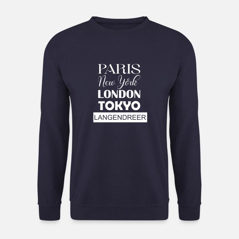 Paris, New York, London, Tokyo, Bochum Langendreer - Unisex Pullover - Navy