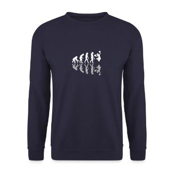 Évolution humaine Cheerleading Cheer Cheerleaders - Sweat-shirt Unisexe - marine - Devant - Alina (178cm) & Michal (187cm)