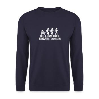 Himmelfahrtskommando Vatertag Männertag Party - Unisex Pullover - Navy - Vorne - Alina (178cm) & Michal (187cm)