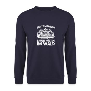 Bushcraft Survival Überleben in der Bushcrafter - Unisex Pullover - Navy - Vorne - Alina (178cm) & Michal (187cm)
