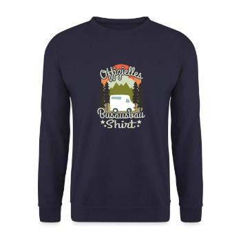 Camping Natur Camper Selbstausbauer Wildcamping & - Unisex Pullover - Navy - Vorne - Alina (178cm) & Michal (187cm)