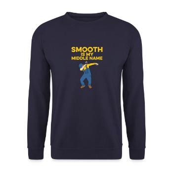 Funny Concrete Finisher Art Men Dad Cool Cement - Unisex Sweatshirt - navy - Front - Alina (178cm) & Michal (187cm)