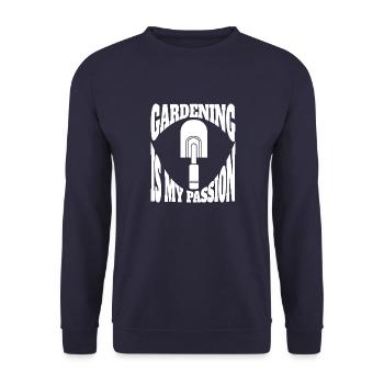Gardener Hobby Gardener Gift Garden Orchard - Unisex Sweatshirt - navy - Front - Alina (178cm) & Michal (187cm)