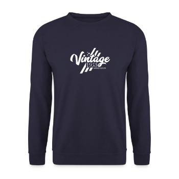 Millésime 1953 Anniversaire Dictons - Sweat-shirt Unisexe - marine - Devant - Alina (178cm) & Michal (187cm)