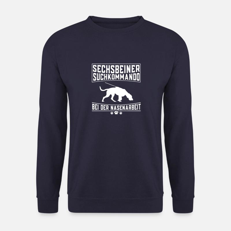 Sechsbeiner Personensuchhund Mantrailing Hunde - Unisex Pullover - Navy